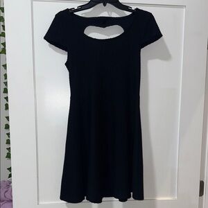 No Boundaries Black Mini Dress with Cutout